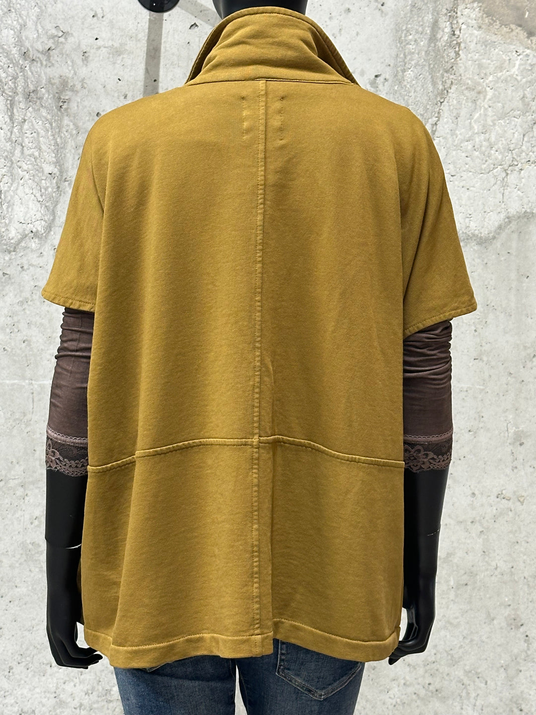 Gilet oversize "Augustin" 100% coton (42/48) MADE IN ITALY
