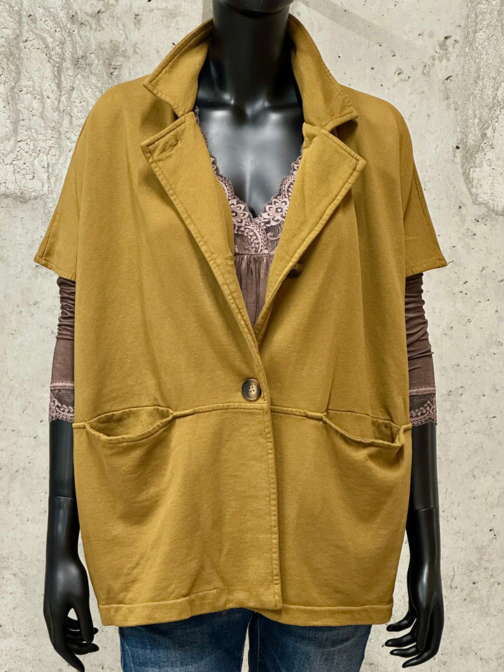 Gilet oversize "Augustin" 100% coton (42/48) MADE IN ITALY