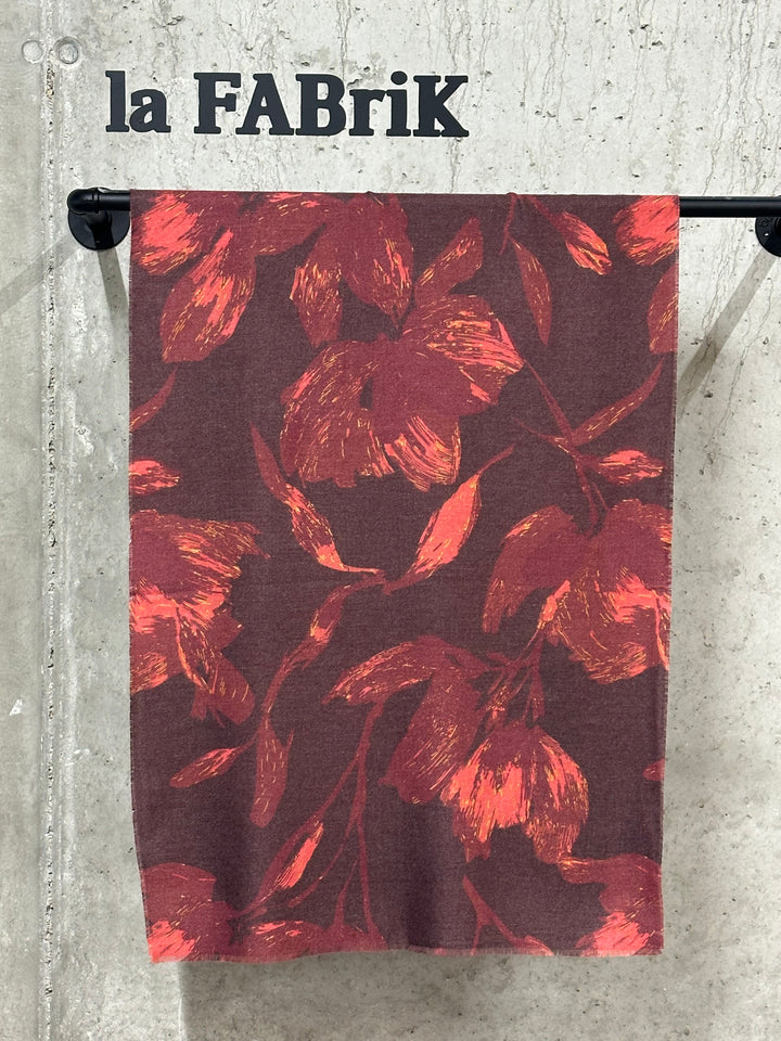 Écharpe motifs floraux «Anita» 100% viscose