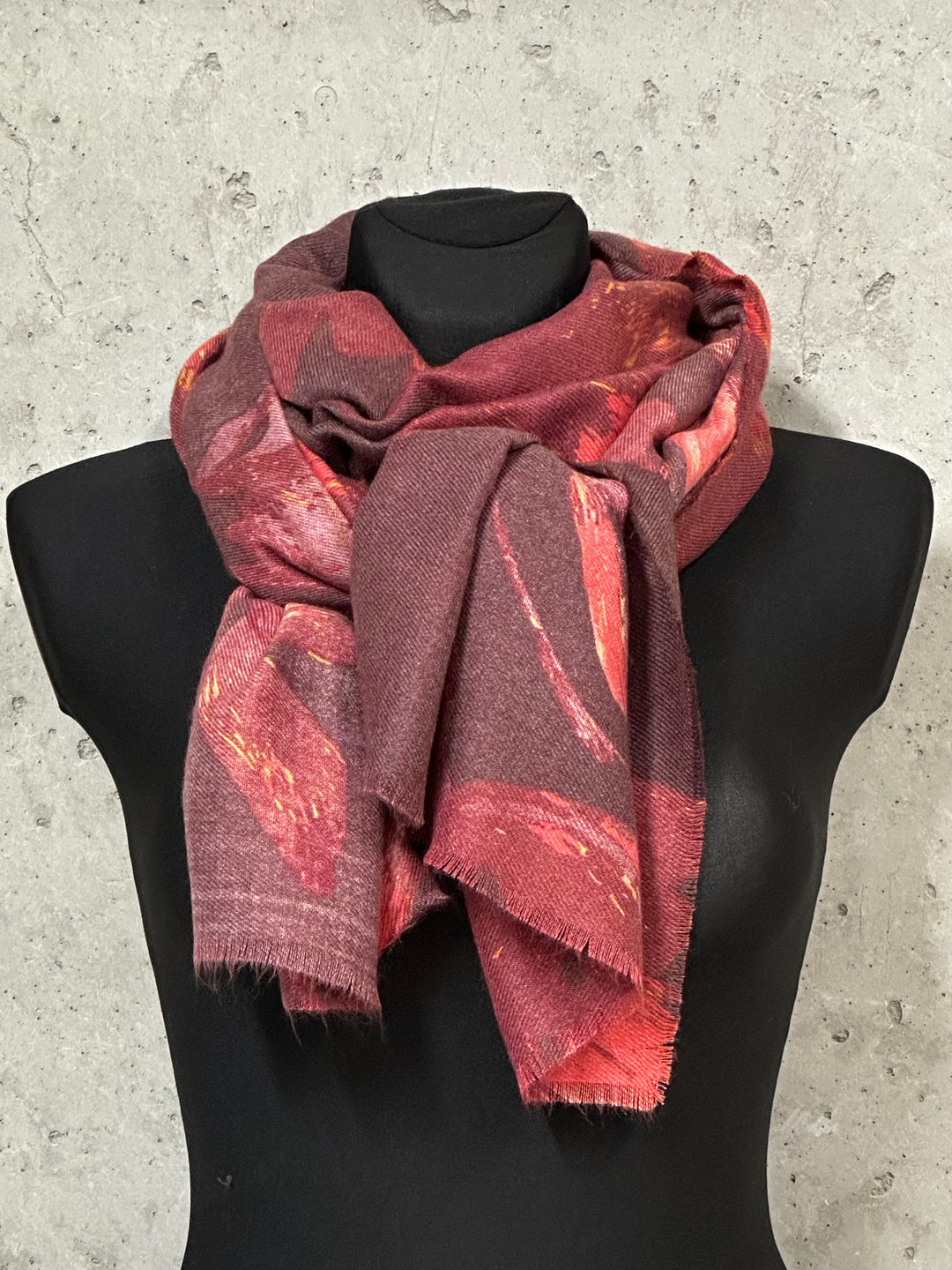 Écharpe motifs floraux «Anita» 100% viscose