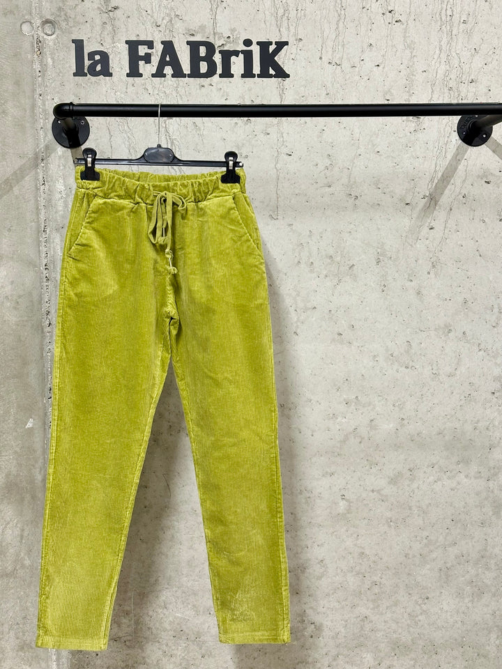 Pantalon/jogg en velours côtelé "Achille" 36/38 MADE IN ITALY