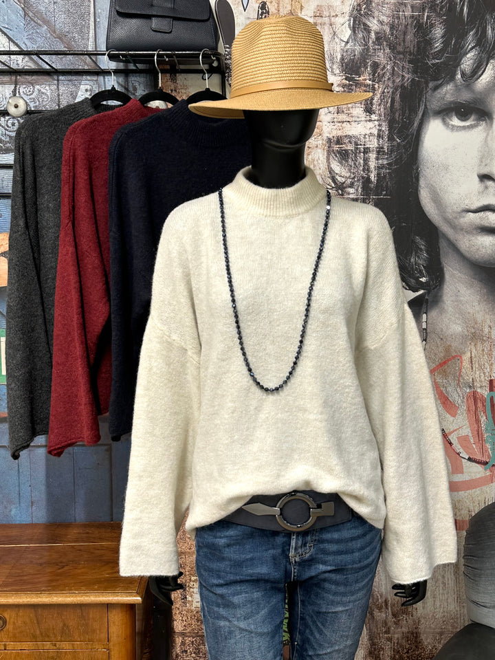 Strickpullover "Love" Stehkragen (38/42) MADE IN 🇮🇹