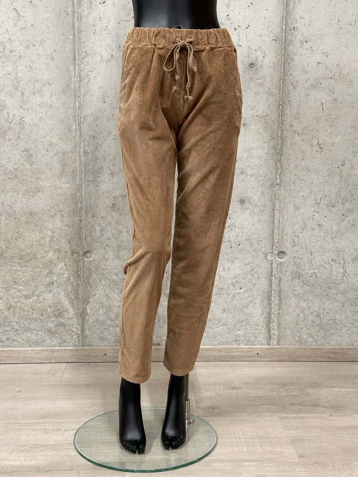 Pantalon/jogg en velours côtelé "Achille" 36/38 MADE IN ITALY