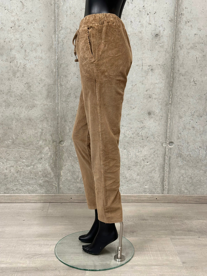 Pantalon/jogg en velours côtelé "Achille" 36/38 MADE IN ITALY