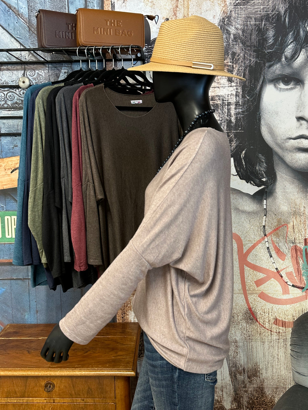 Pullover mit Rundhalsausschnitt fließend & basic (38/42) MADE IN 🇮🇹