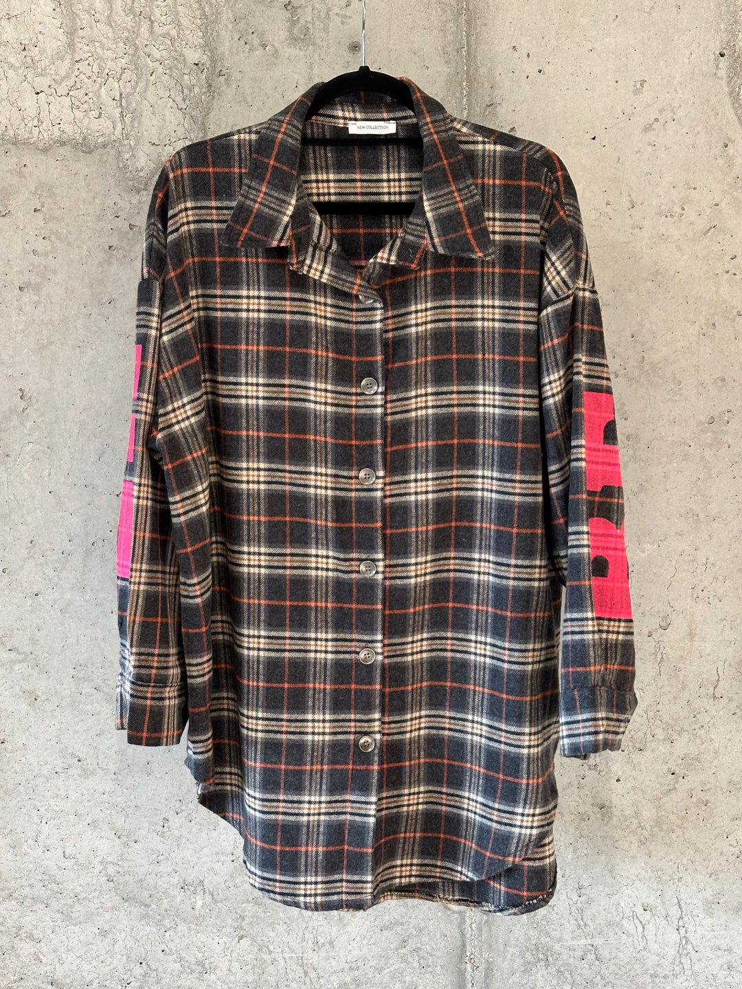 Langes kariertes Hemd "BELIVE" (42/48) MADE IN 🇮🇹