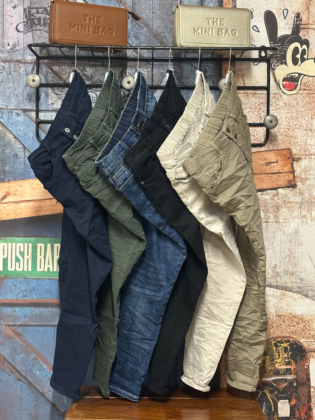 Stretch-Jeans mit elastischem Bund ( XS ➡️ XL)