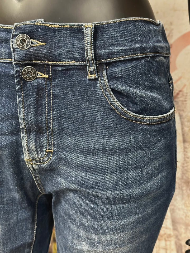 Stretch-Jeans mit elastischem Bund ( XS ➡️ XL)