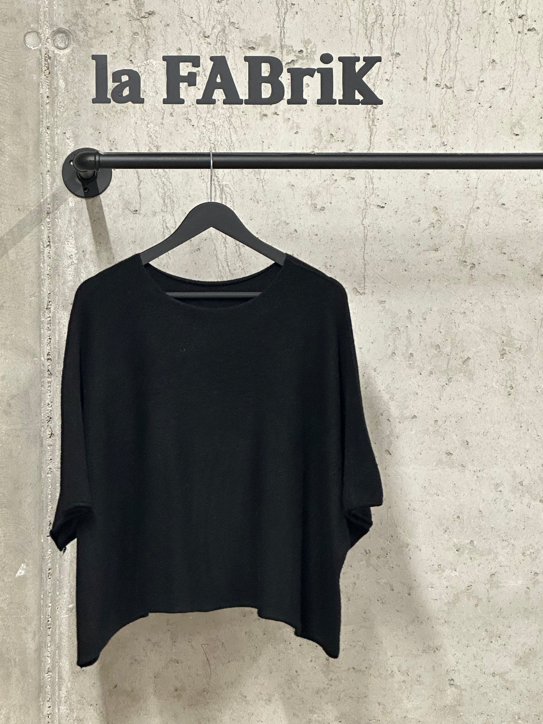 Pull manches courtes court & oversize "Camélia" (42/48) MADE IN ITALY