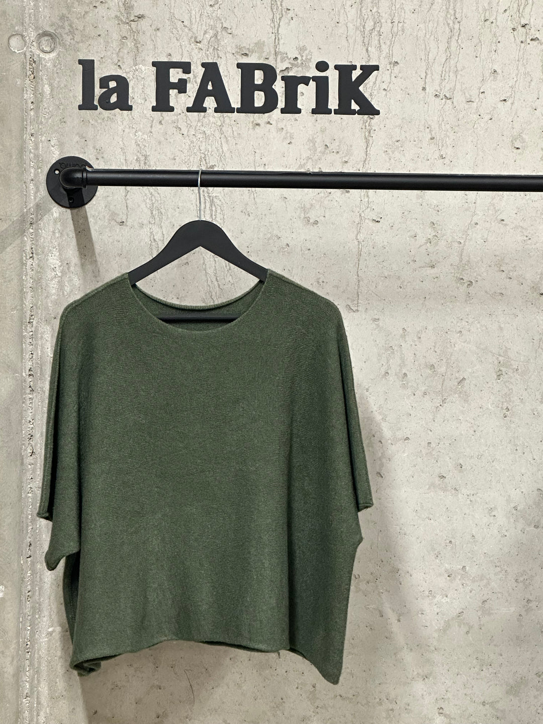 Pull manches courtes court & oversize "Camélia" (42/48) MADE IN ITALY