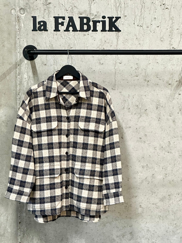Surchemise oversize "Giulia" 100% coton (40/44)