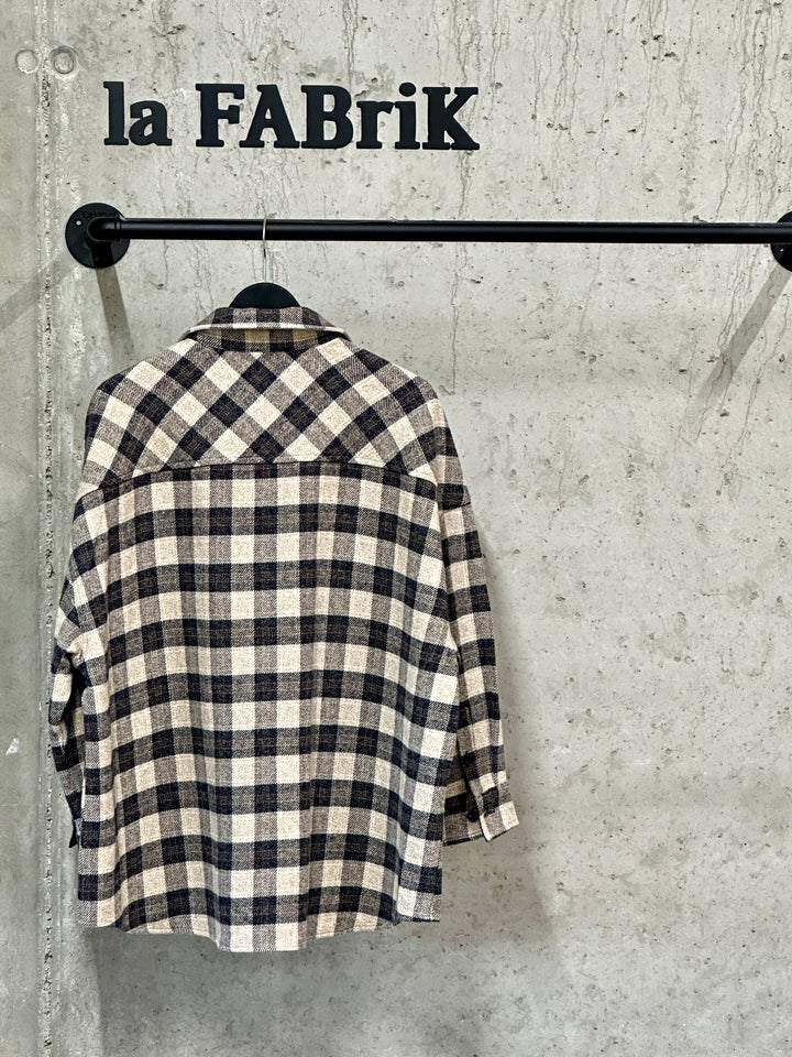 Surchemise oversize "Giulia" 100% coton (40/44)