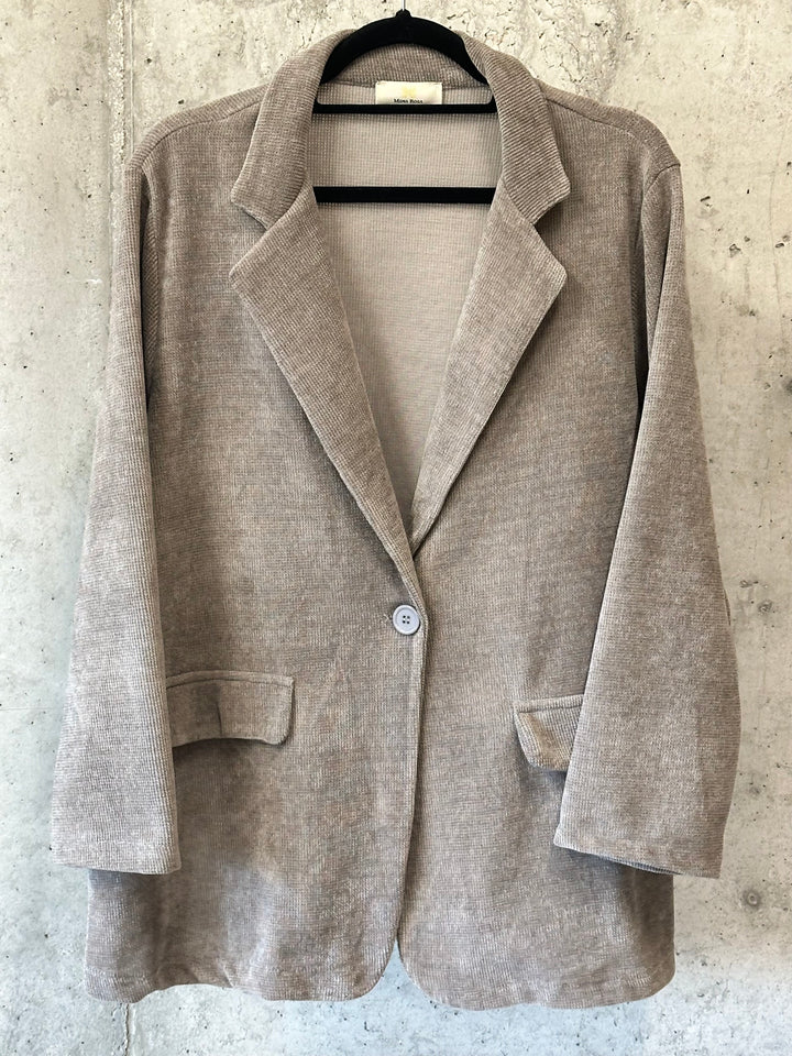 Blazer aus feinem, leichtem Cord (44/48) MADE IN 🇮🇹