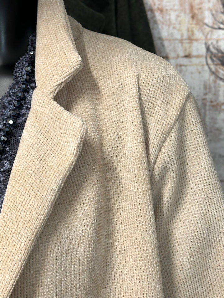 Blazer aus feinem, leichtem Cord (44/48) MADE IN 🇮🇹
