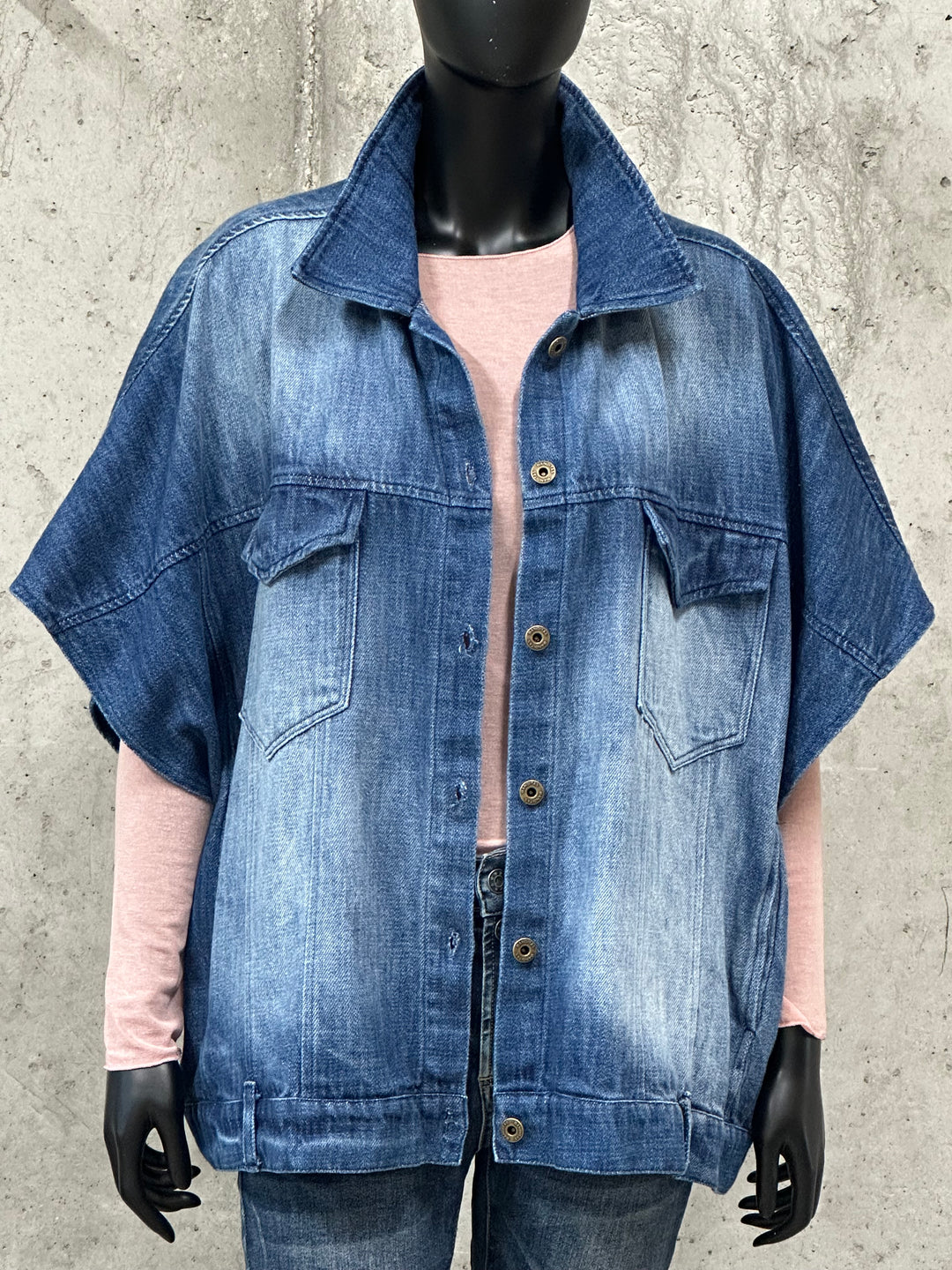 Gilet en denim Banditas "Tony" 100% coton(42/46) MADE IN ITALY