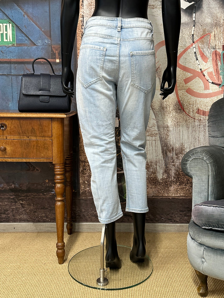 Hellblaue Jeans „Rebelle & Urbain” (S ➡️ XL)