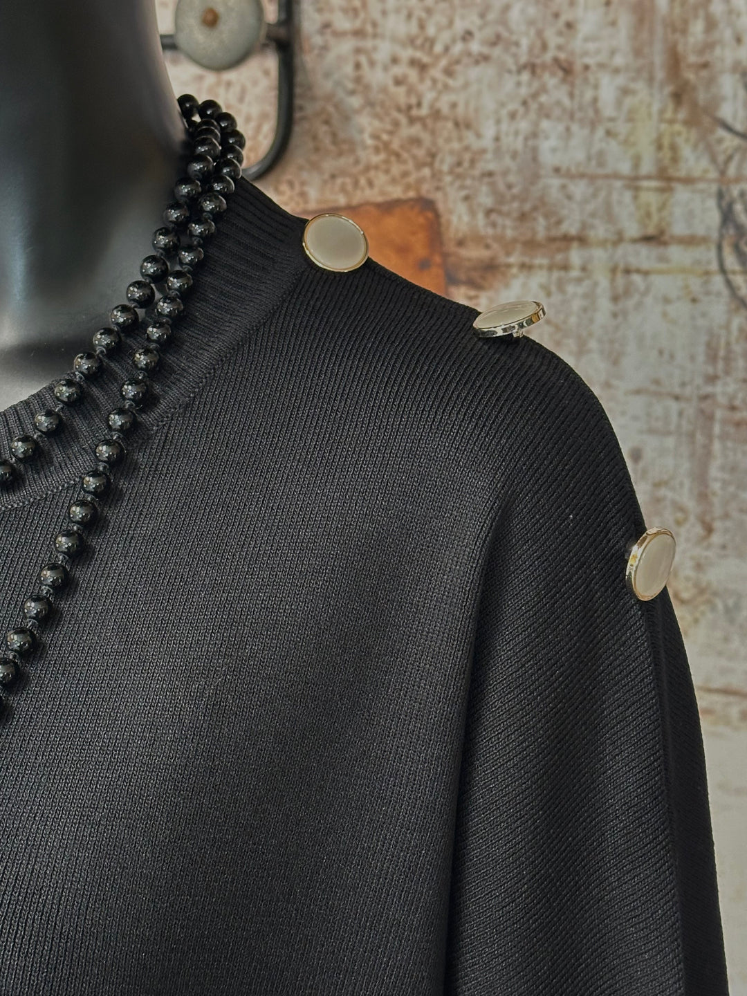 2-teiliges Set in sportlich-elegantem Schwarz und Ecru (38/44)