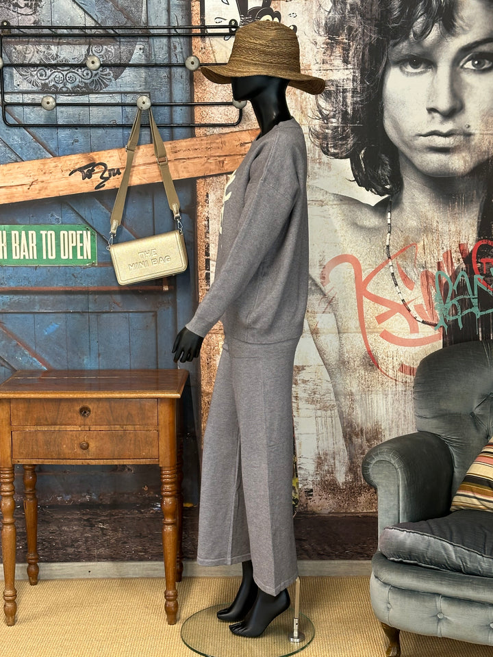 2-teiliges Relax-Set in Grau und Ecru (36/40)