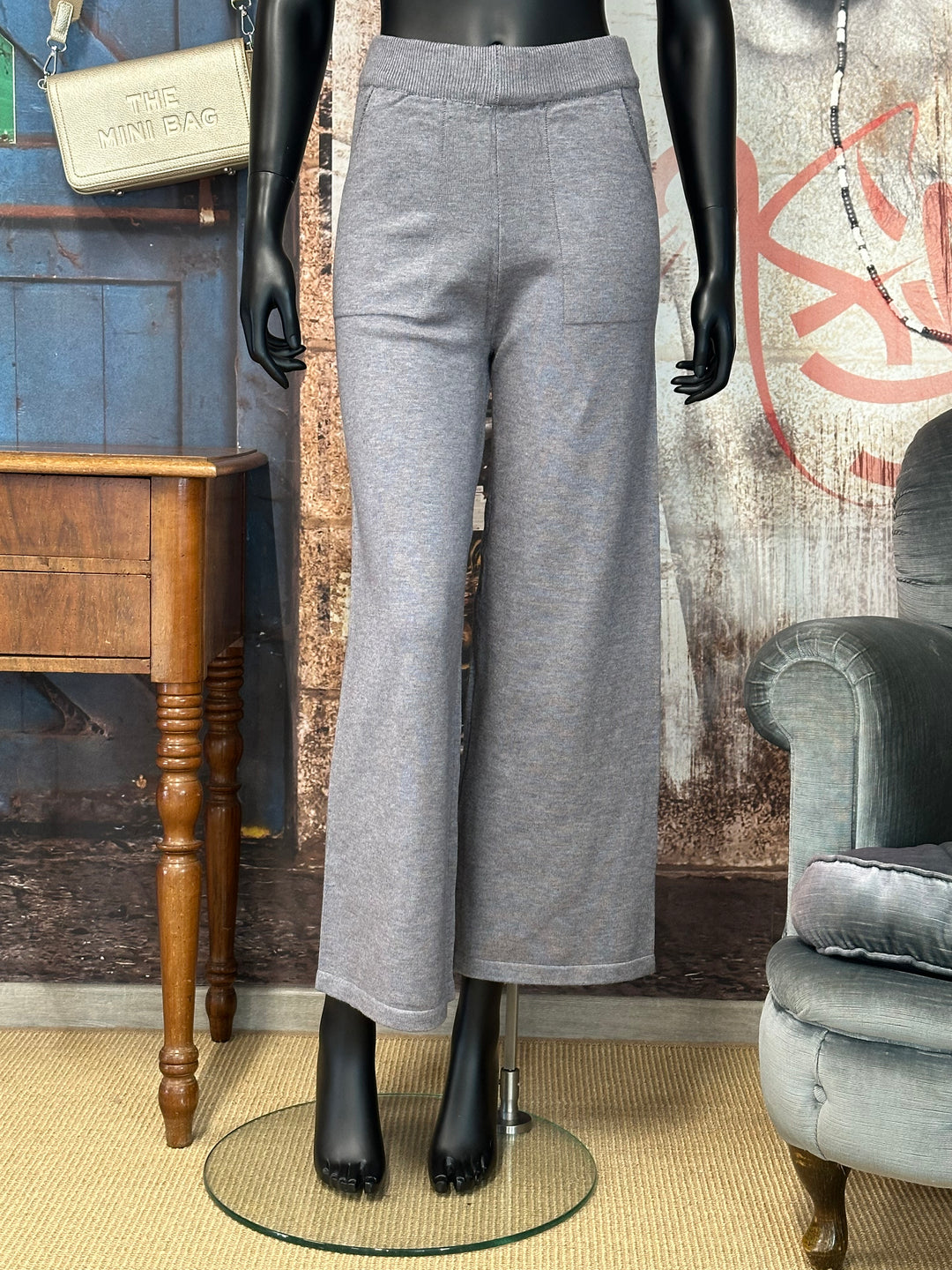 2-teiliges Relax-Set in Grau und Ecru (36/40)