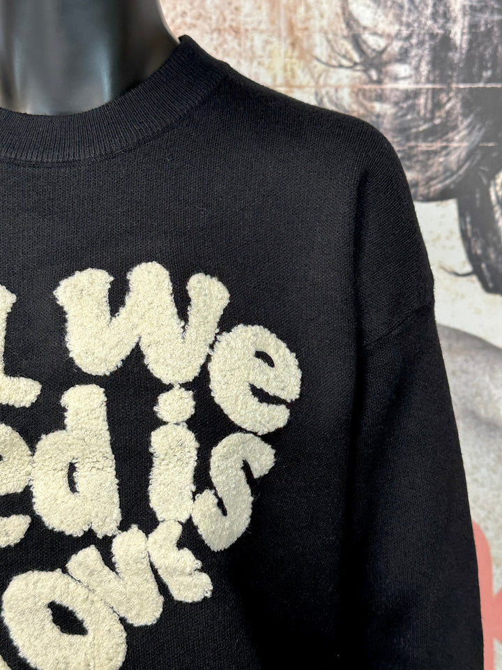 2-teiliges Relax-Set in Schwarz und Ecru (36/40)