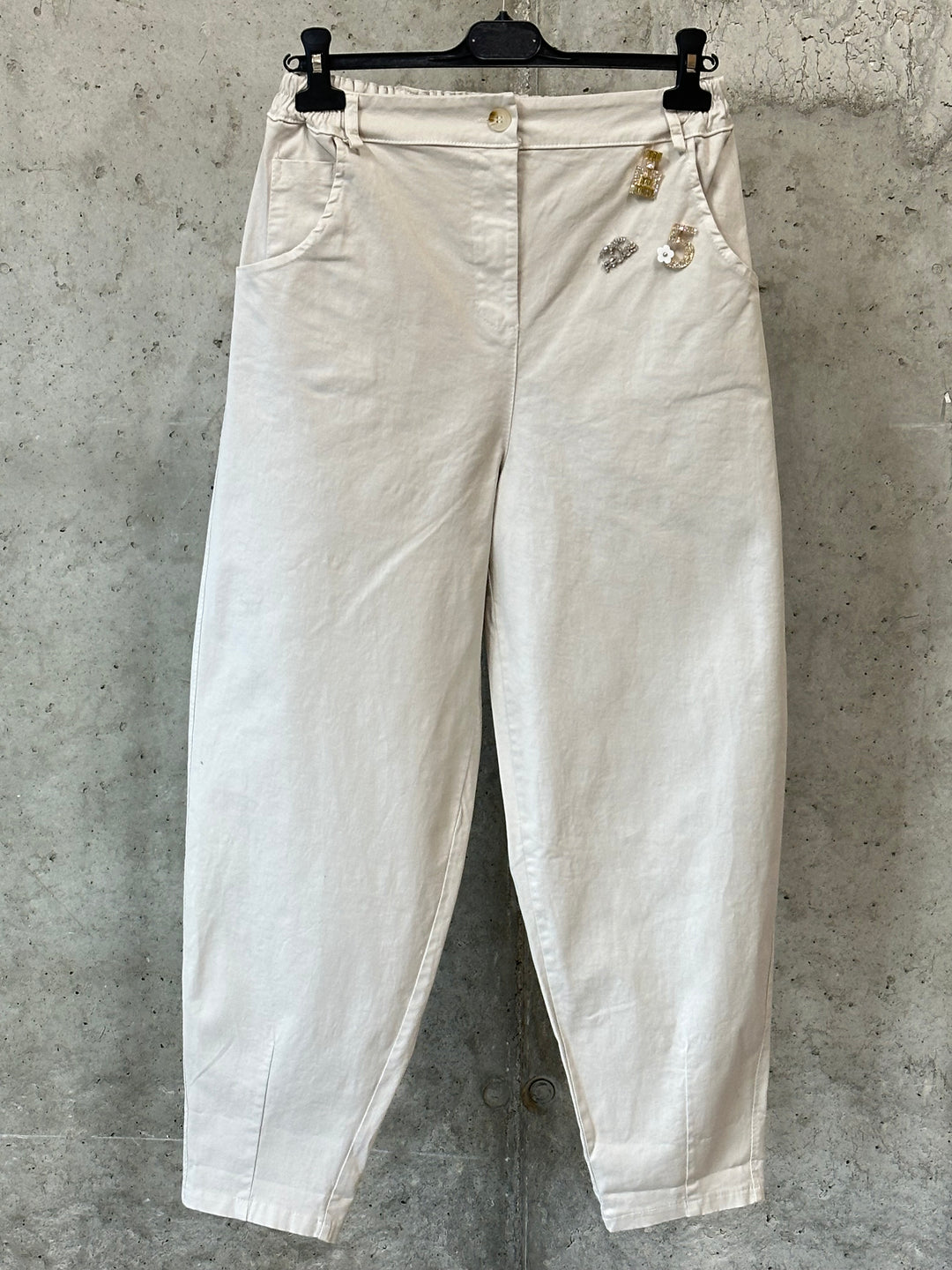 Hose in Barrel-Form  „City Chic“ (40/44) MADE IN ITALY