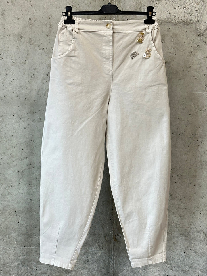 Hose in Barrel-Form  „City Chic“ (40/44) MADE IN ITALY