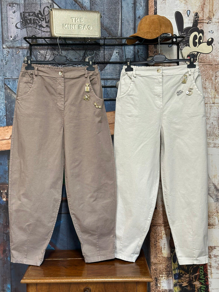 Hose in Barrel-Form  „City Chic“ (40/44) MADE IN ITALY