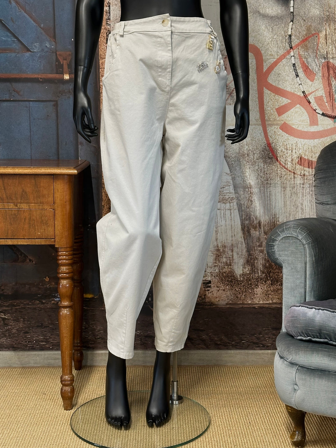 Hose in Barrel-Form  „City Chic“ (40/44) MADE IN ITALY