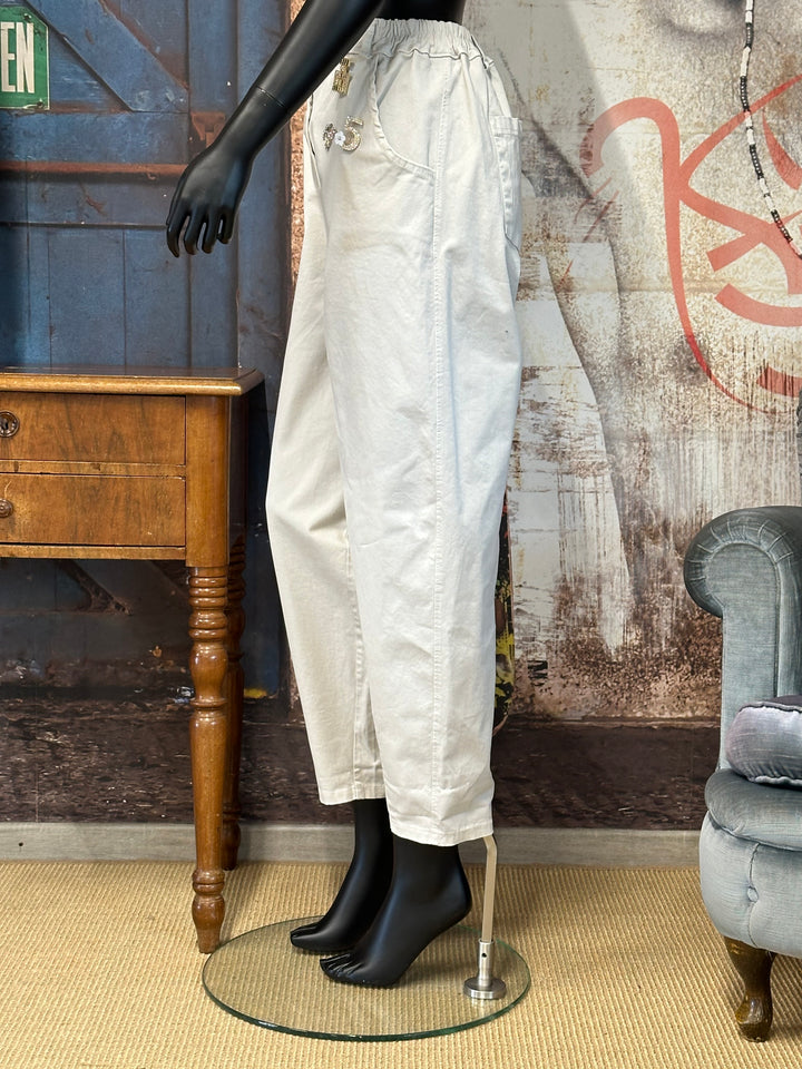 Hose in Barrel-Form  „City Chic“ (40/44) MADE IN ITALY