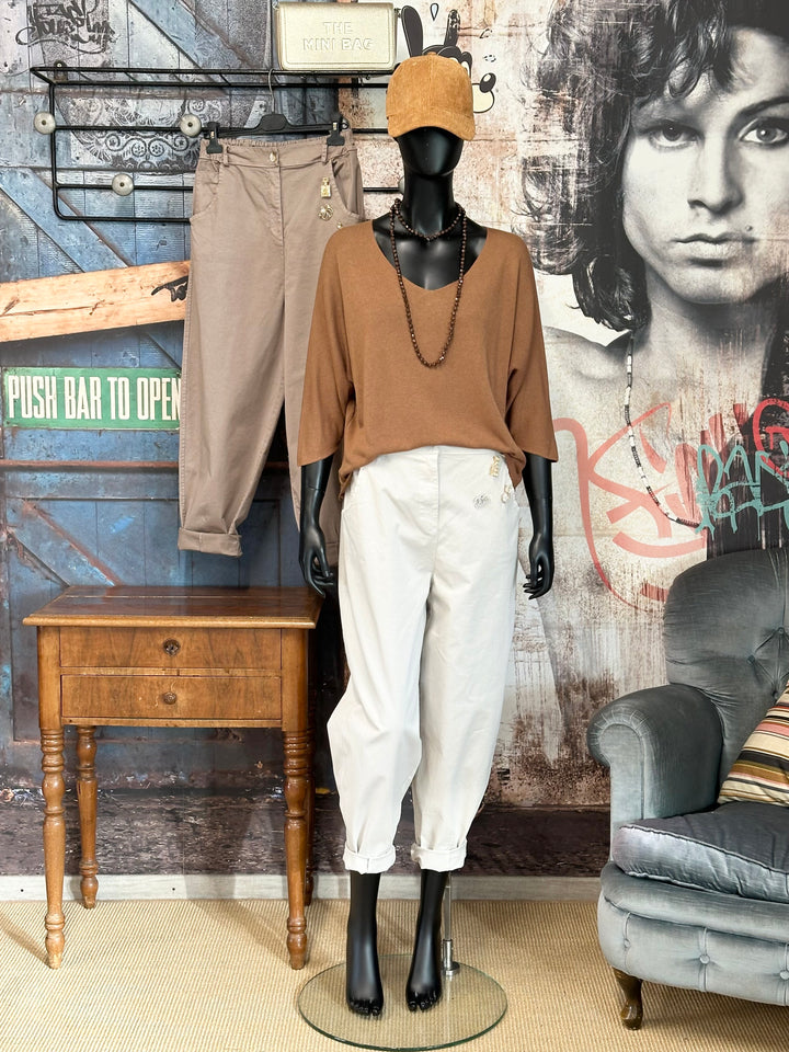 Hose in Barrel-Form  „City Chic“ (40/44) MADE IN ITALY