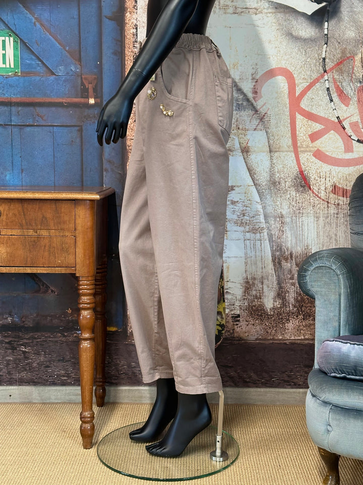 Hose in Barrel-Form  „City Chic“ (40/44) MADE IN ITALY