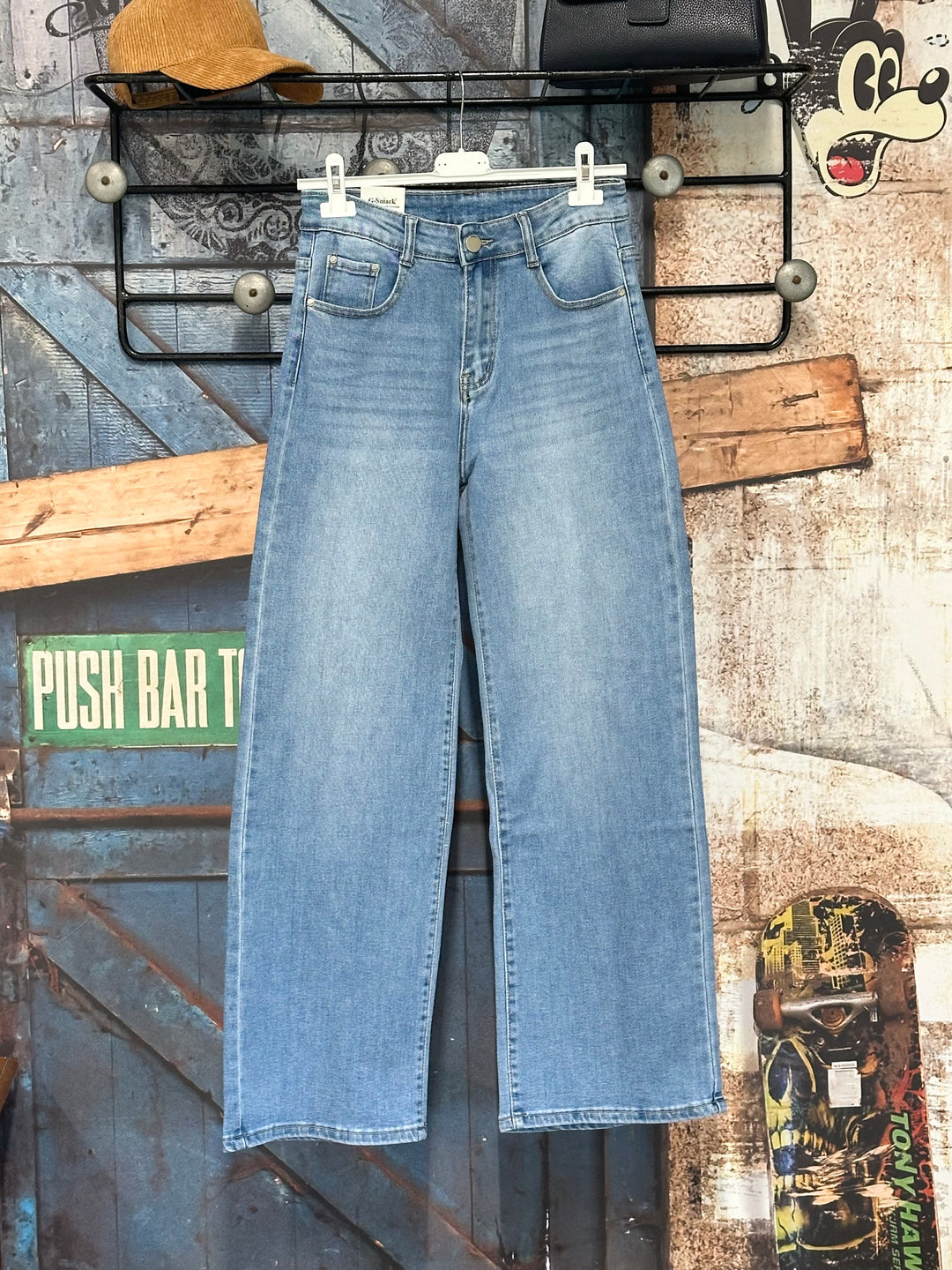 Jeans „Wide Leg“ hellblau „Denim“ (38 ➡️ 48)
