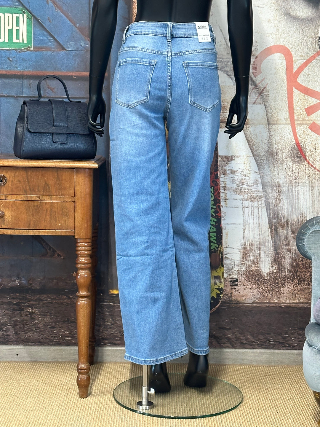 Jeans „Wide Leg“ hellblau „Denim“ (38 ➡️ 48)