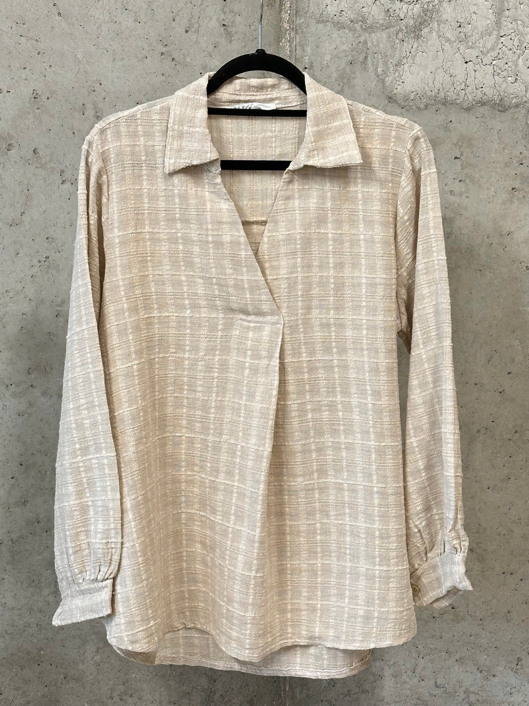 Beigefarbene Bluse im Bohemian-Stil (38/42) MADE IN ITALY