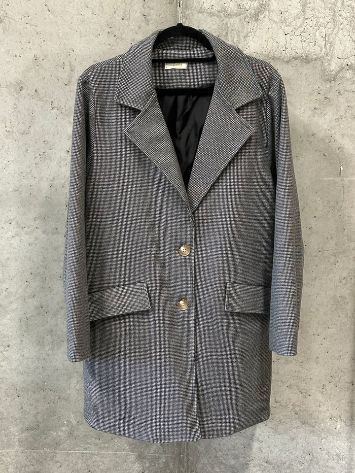 Lange Jacke mit Hahnentrittmuster (38/42) MADE IN ITALY