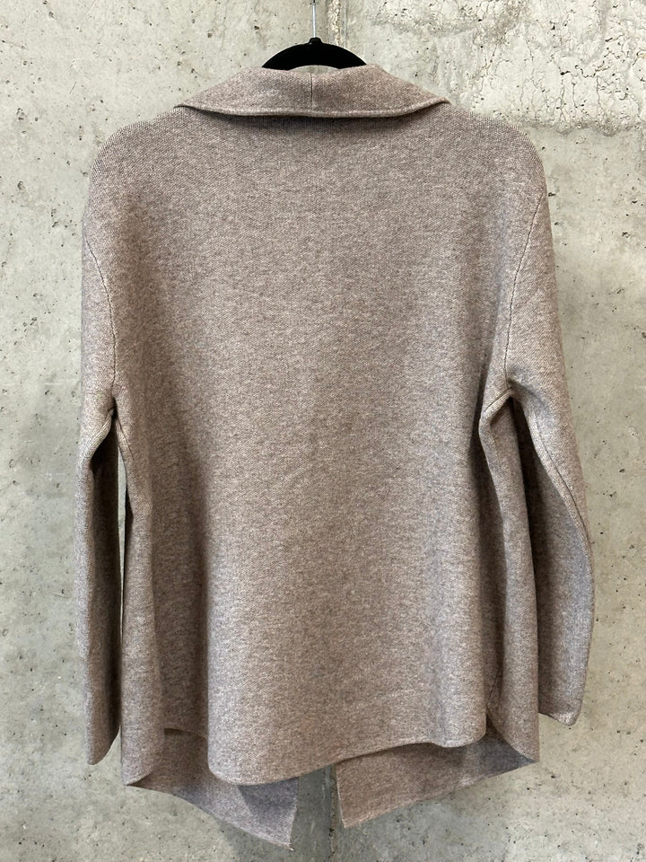 Jacke/Weste in Taupe meliert (38/42)