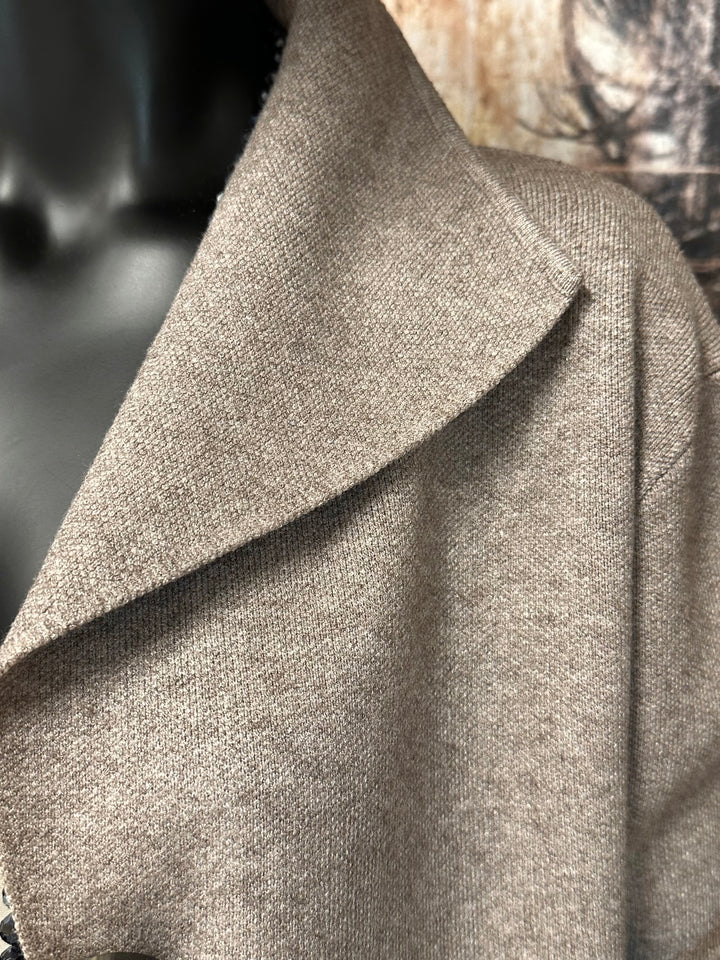 Jacke/Weste in Taupe meliert (38/42)