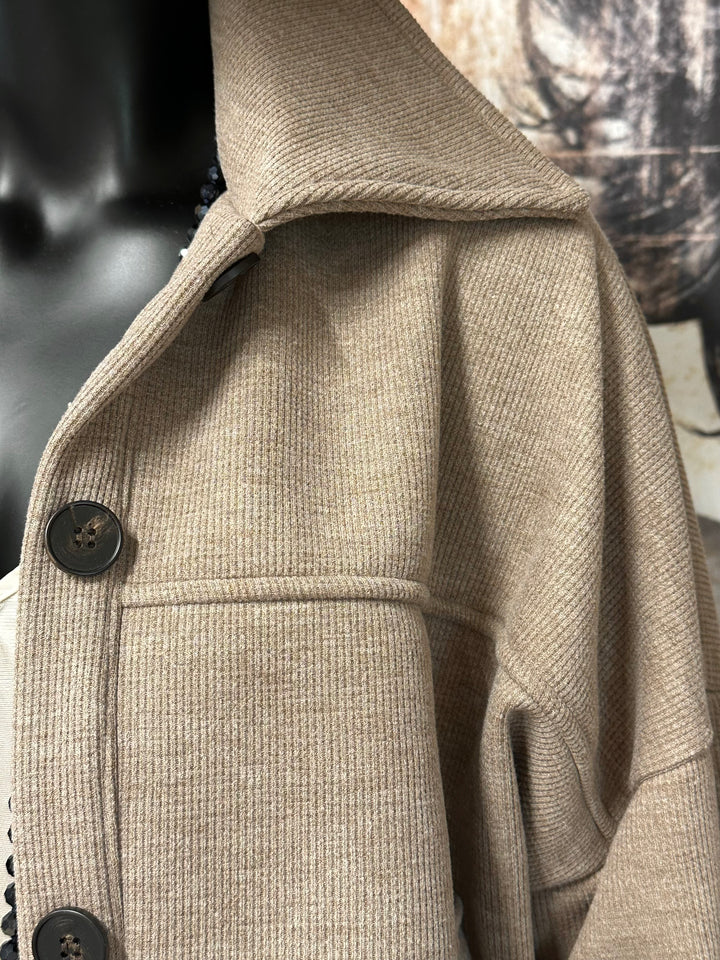 Kurze Jacke aus Rippstrick (38/42) MADE IN ITALY