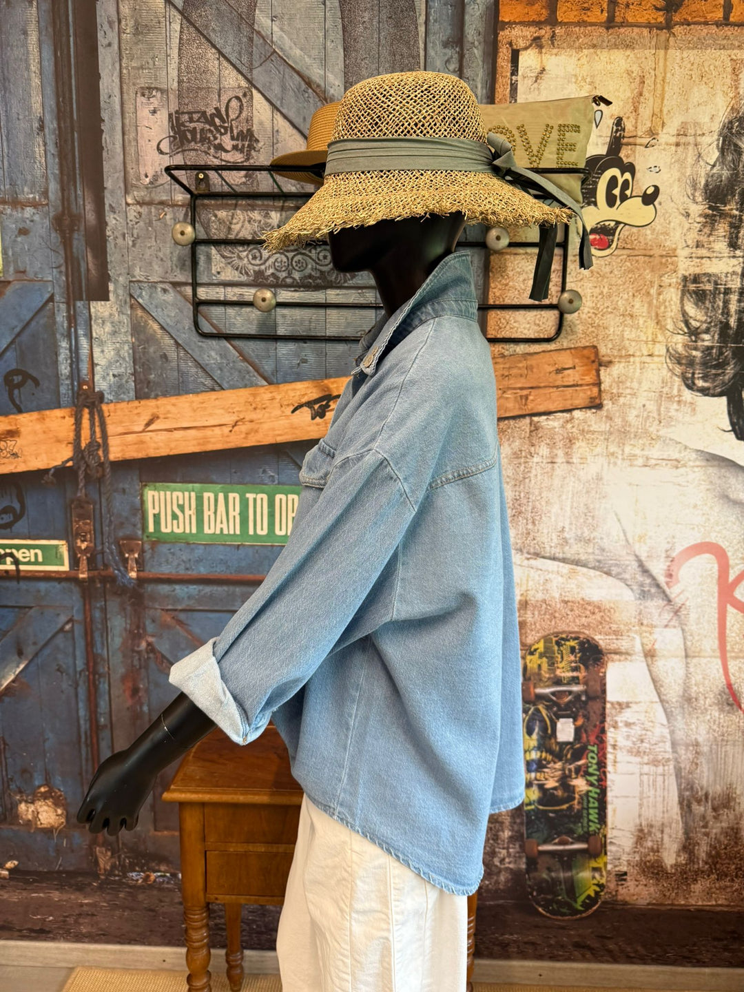 Baumwollhemd mit „Perlmuttknöpfen“ (Größen 40–46) MADE IN ITALY