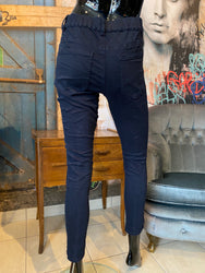 Jean marine stretch taille élastique